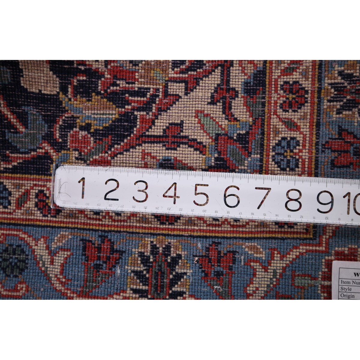 Kashan Vintage Persian Runner Rug Handmade Wool Carpet - 3'3" x 9'10"