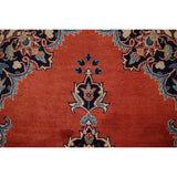 Kashan Vintage Persian Runner Rug Handmade Wool Carpet - 3'3" x 9'10"