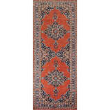 Kashan Vintage Persian Runner Rug Handmade Wool Carpet - 3'3" x 9'10"