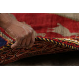 Kashkoli Geometric Animal Pictorial Hand-Knotted Wool Persian Area Rug - 9'5" x 7'2"