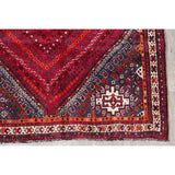 Kashkoli Geometric Hand-Knotted Wool Persian Oriental Area Rug - 8'10" x 6'2"