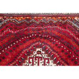 Kashkoli Geometric Hand-Knotted Wool Persian Oriental Area Rug - 8'10" x 6'2"