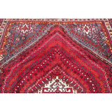 Kashkoli Geometric Hand-Knotted Wool Persian Oriental Area Rug - 8'10" x 6'2"