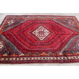 Kashkoli Geometric Hand-Knotted Wool Persian Oriental Area Rug - 8'10" x 6'2"