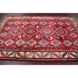 Kashkoli Oriental Abrash Tribal Vintage Hand Knotted Persian Area Rug - 8'2" x 5'3"