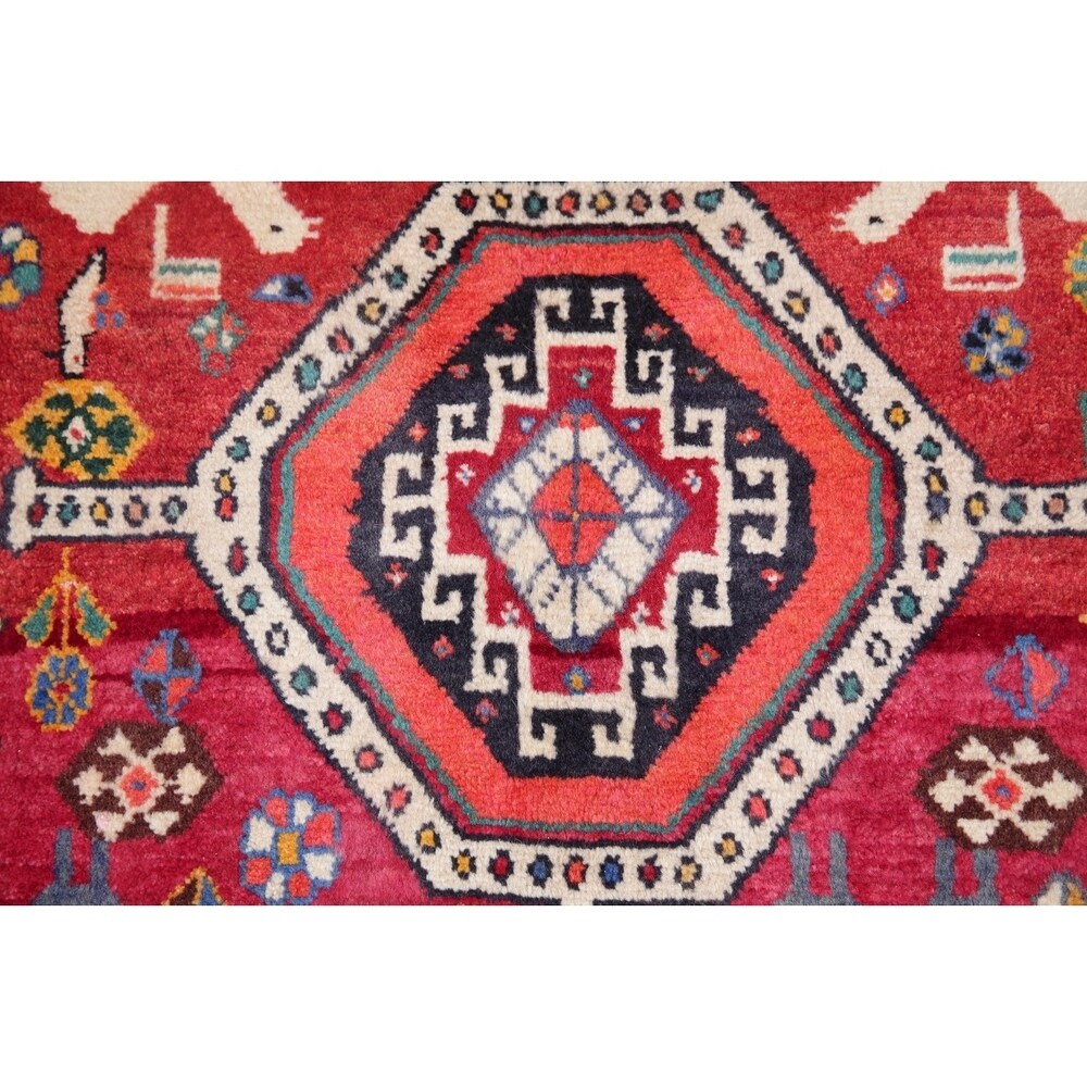 Kashkoli Oriental Abrash Tribal Vintage Hand Knotted Persian Area Rug - 8'2" x 5'3"
