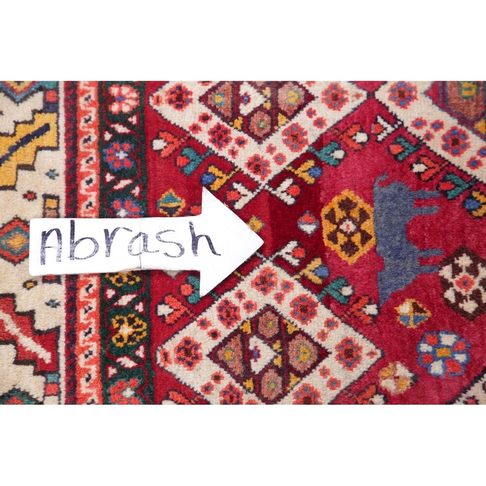 Kashkoli Oriental Abrash Tribal Vintage Hand Knotted Persian Area Rug - 8'2" x 5'3"