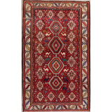 Kashkoli Oriental Abrash Tribal Vintage Hand Knotted Persian Area Rug - 8'2" x 5'3"