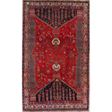 Kashkoli Oriental Tribal Hand Knotted Vintage Wool Persian Area Rug - 8'11" x 5'5"