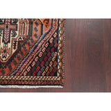 Kashkoli Tribal Geometric Animal Pictorial Handmade Wool Persian Rug - 6'4" x 3'0" Runner