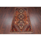 Kashkoli Tribal Geometric Animal Pictorial Handmade Wool Persian Rug - 6'4" x 3'0" Runner