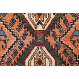 Kashkoli Tribal Geometric Animal Pictorial Handmade Wool Persian Rug - 6'4" x 3'0" Runner