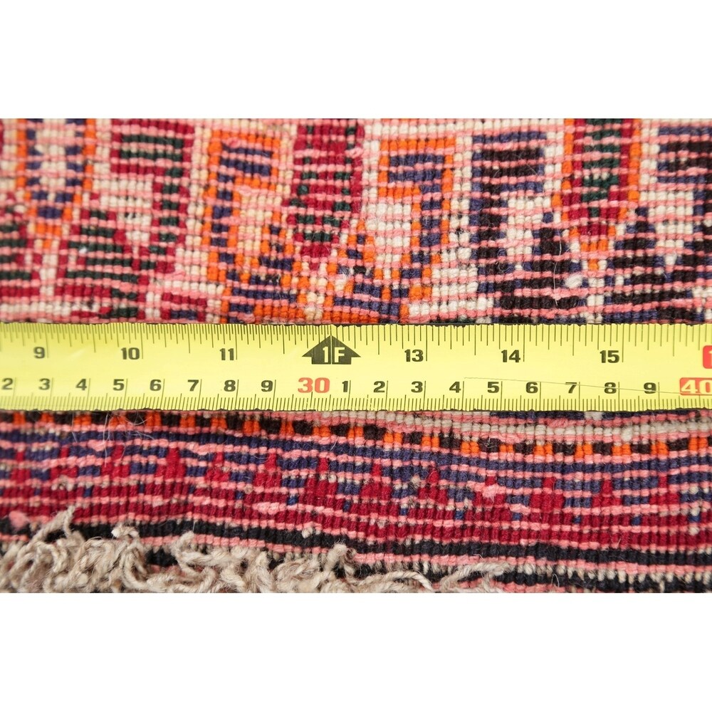Kashkoli Tribal Geometric Handmade Wool Persian Oriental Area Rug - 8'1" x 5'0"