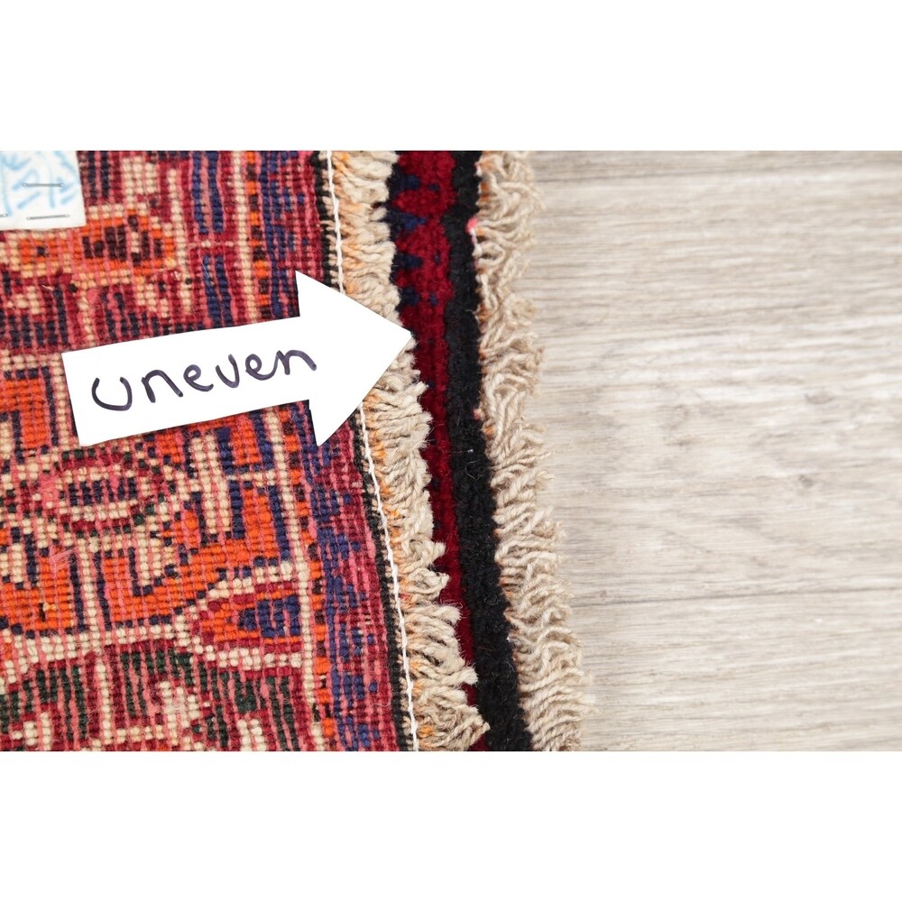 Kashkoli Tribal Geometric Handmade Wool Persian Oriental Area Rug - 8'1" x 5'0"