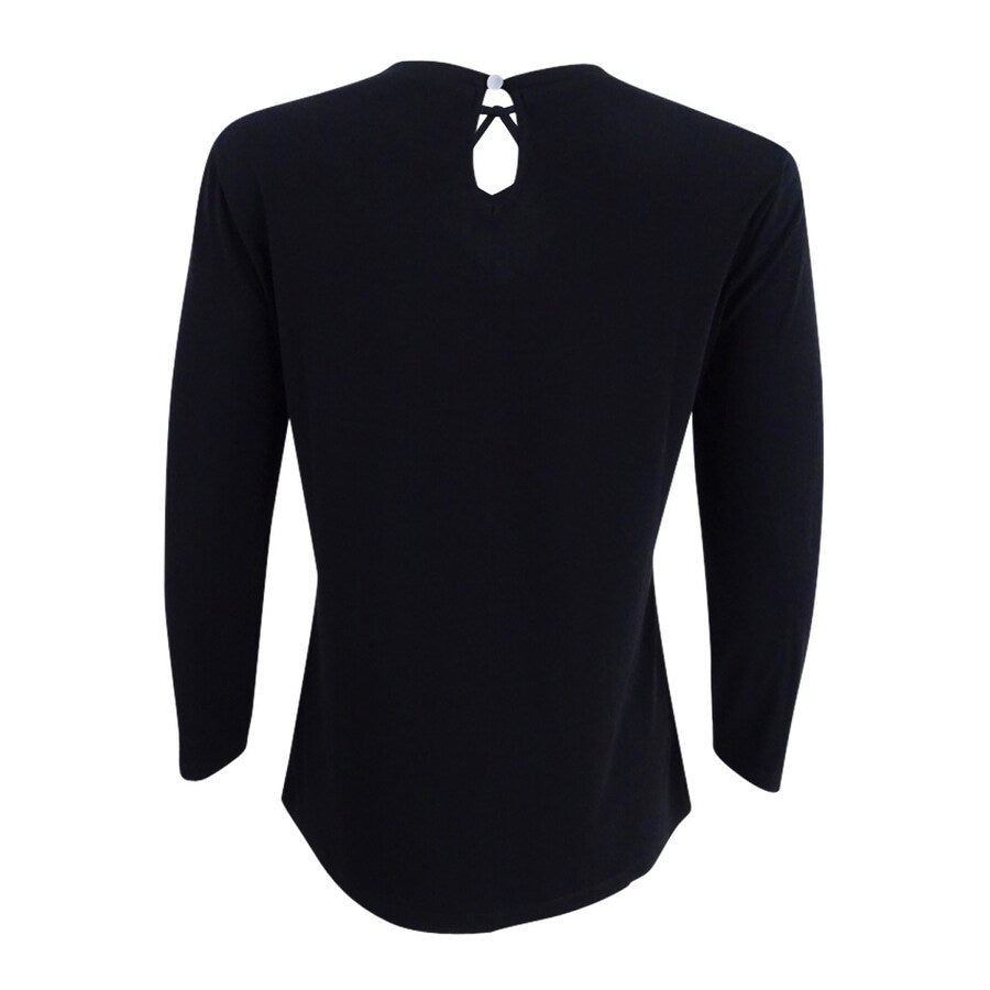 Kasper Women's Cutout-Neck Top