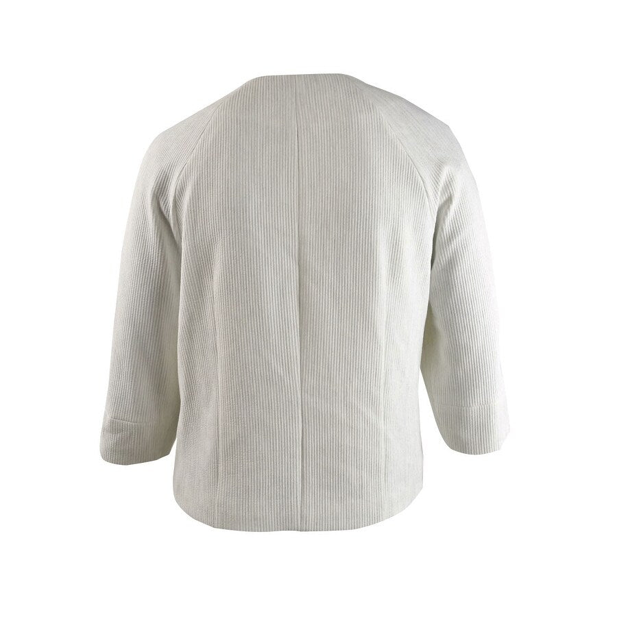 Kasper Women's Metallic Flyaway Jacket