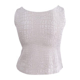Kasper Women's Petite Jacquard Shell Top
