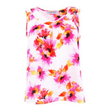 Kasper Women's Petite Printed Pleat-Neck Top