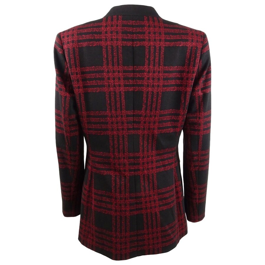 Kasper Women's Plaid Notched-Collar Blazer