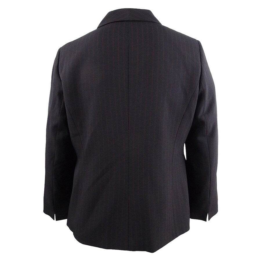 Kasper Women's Striped Shawl-Collar Jacket