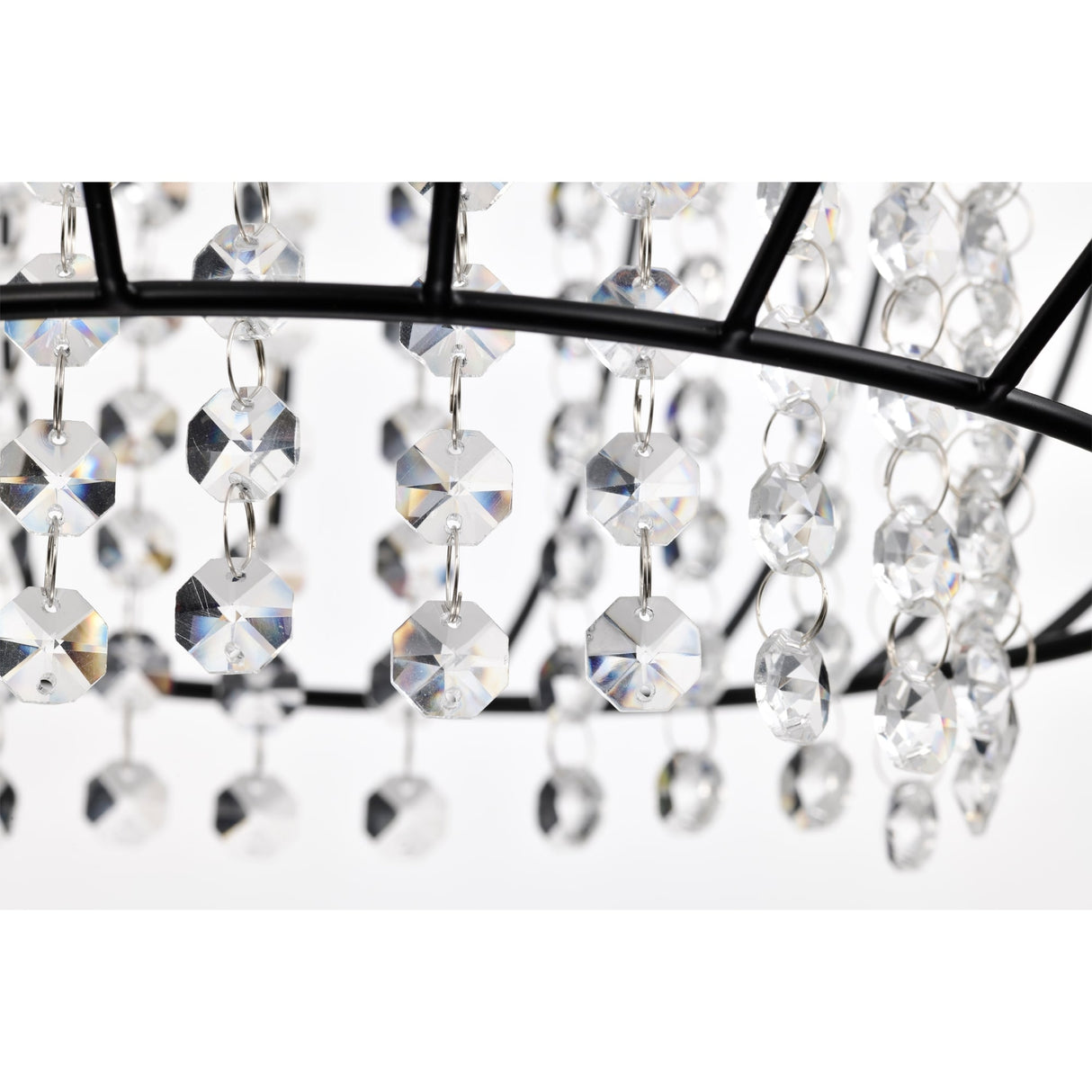 Kate Traditional Crystal Antique Chandelier Bronze and Black Finish