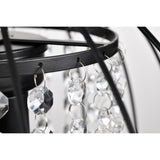 Kate Traditional Crystal Antique Chandelier Bronze and Black Finish