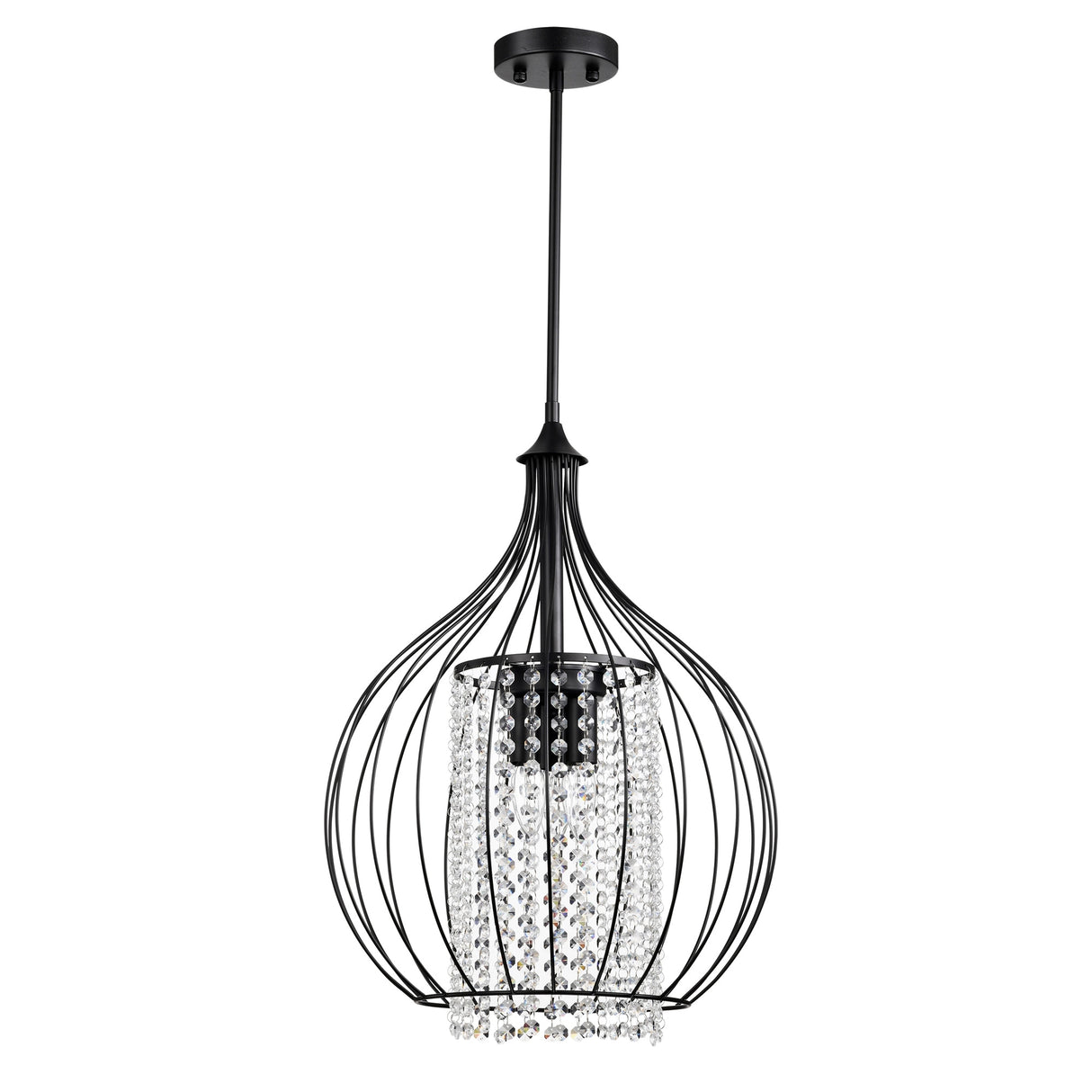 Kate Traditional Crystal Antique Chandelier Bronze and Black Finish