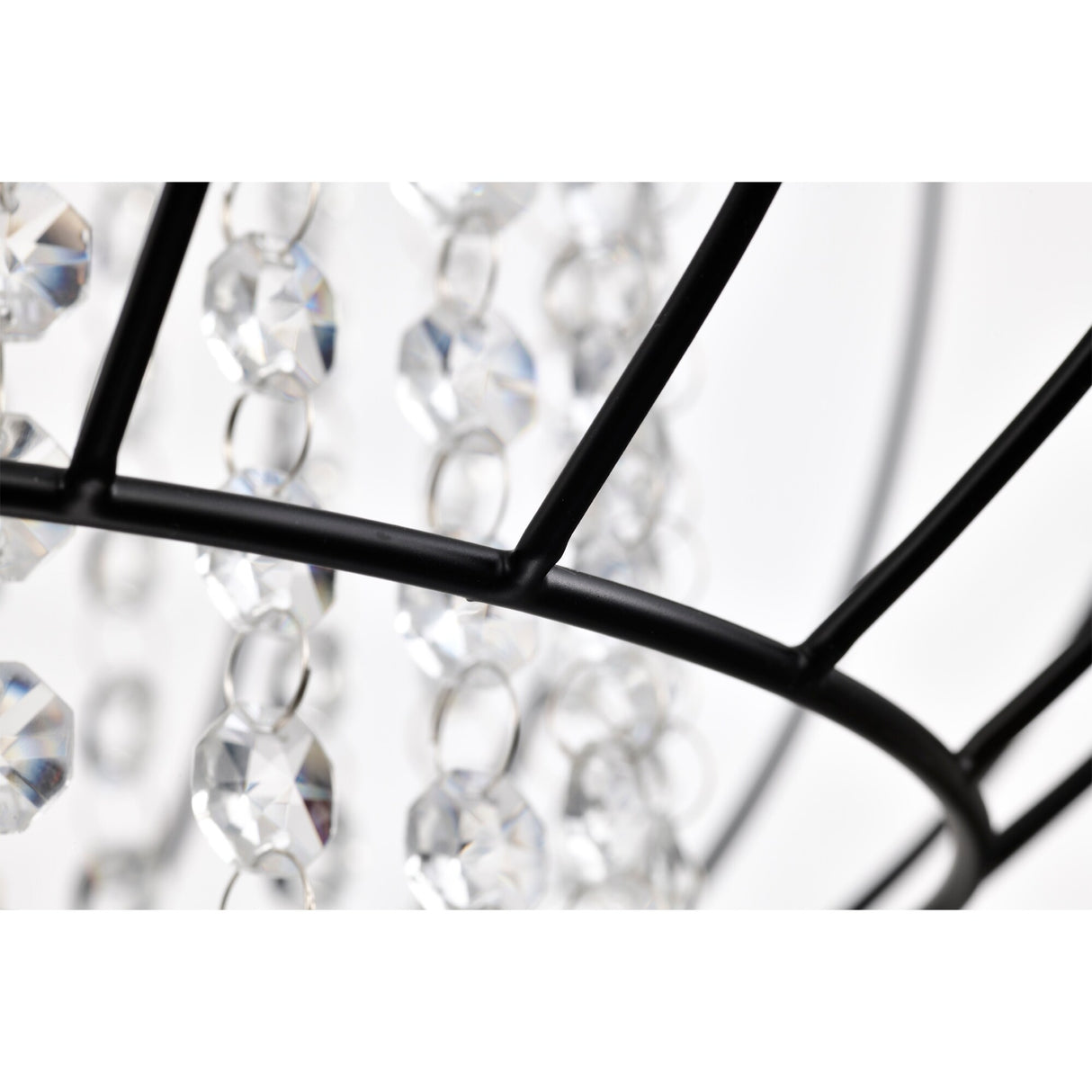 Kate Traditional Crystal Antique Chandelier Bronze and Black Finish