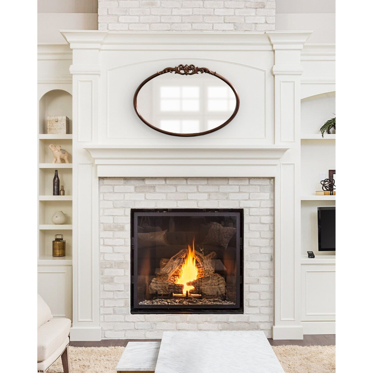Kate and Laurel Arendahl Glam Ornate Mirror