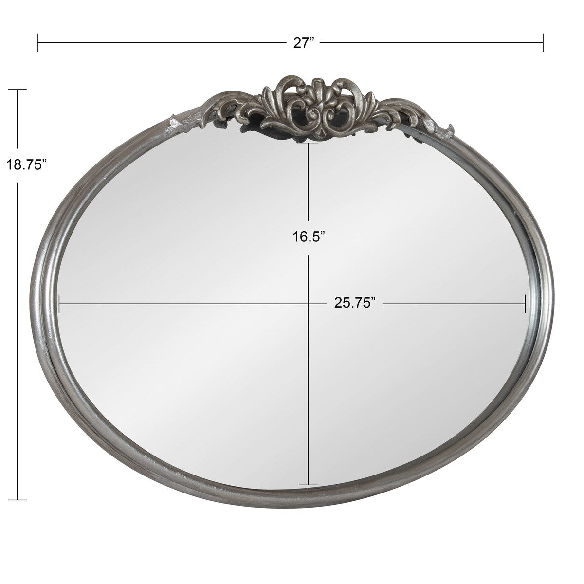 Kate and Laurel Arendahl Glam Ornate Mirror