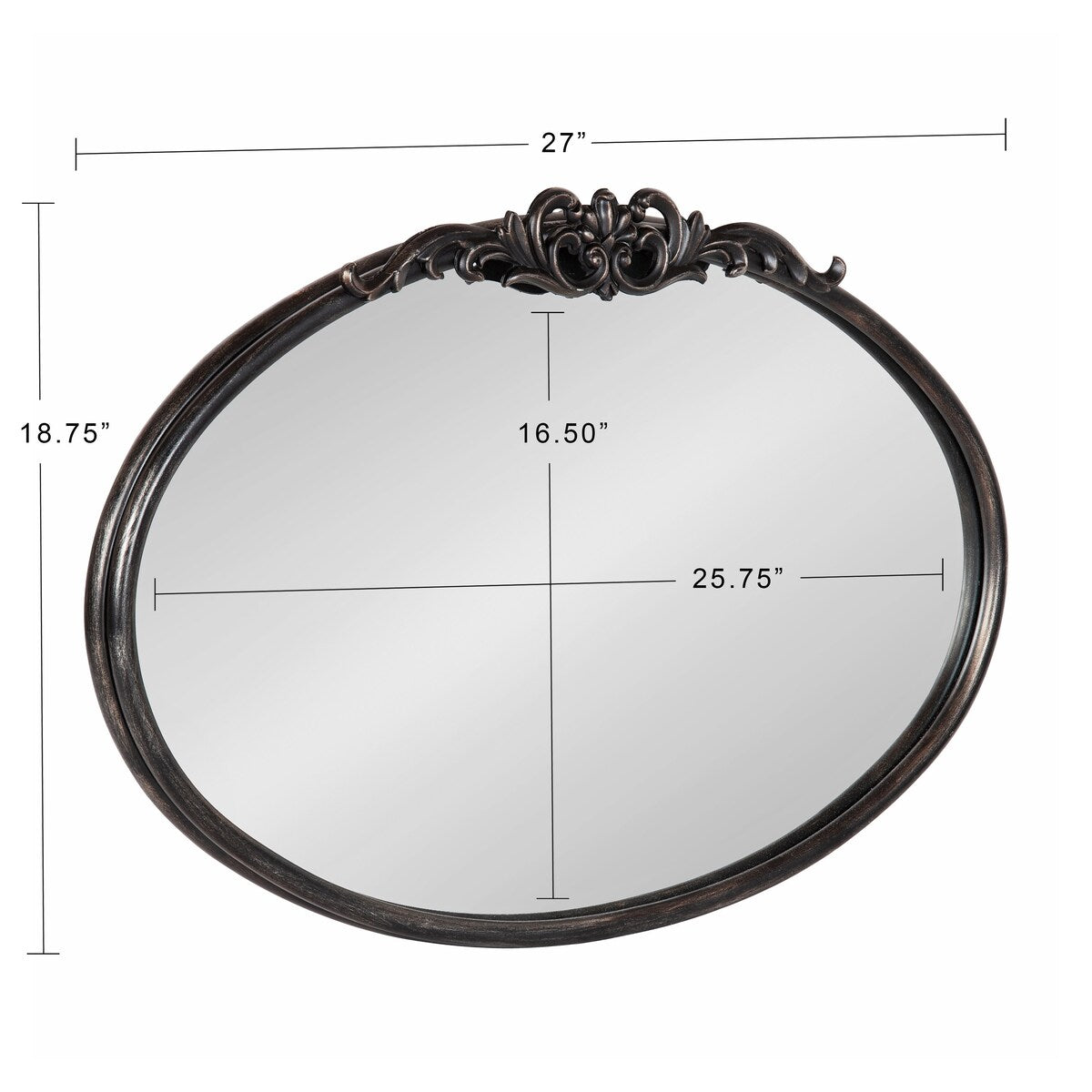 Kate and Laurel Arendahl Glam Ornate Mirror