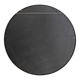 Kate and Laurel Armenta Round Framed Wall Mirror - Gray