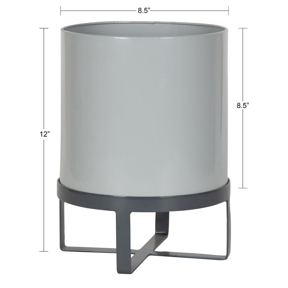 Kate and Laurel Bracey Metal Planter with Stand