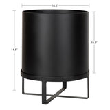 Kate and Laurel Bracey Metal Planter with Stand