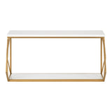 Kate and Laurel Brost Wood and Metal Wall Shelf - 22x8x10.25