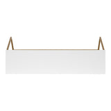 Kate and Laurel Brost Wood and Metal Wall Shelf - 22x8x10.25