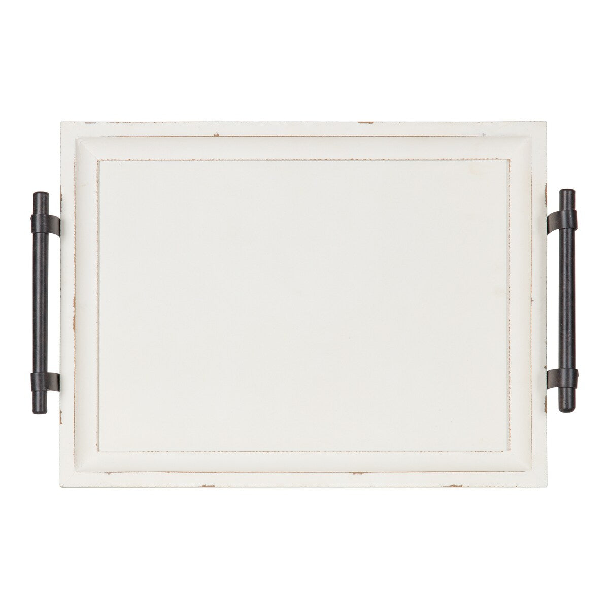 Kate and Laurel Bruillet Wooden Footed Tray - 12x16