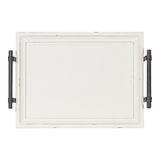 Kate and Laurel Bruillet Wooden Footed Tray - 12x16