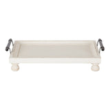 Kate and Laurel Bruillet Wooden Footed Tray - 12x16