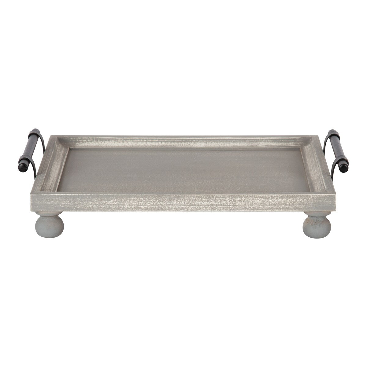 Kate and Laurel Bruillet Wooden Footed Tray - 12x16