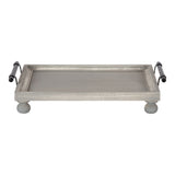 Kate and Laurel Bruillet Wooden Footed Tray - 12x16