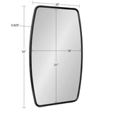 Kate and Laurel Caskill Barrel-shaped Framed Wall Mirror