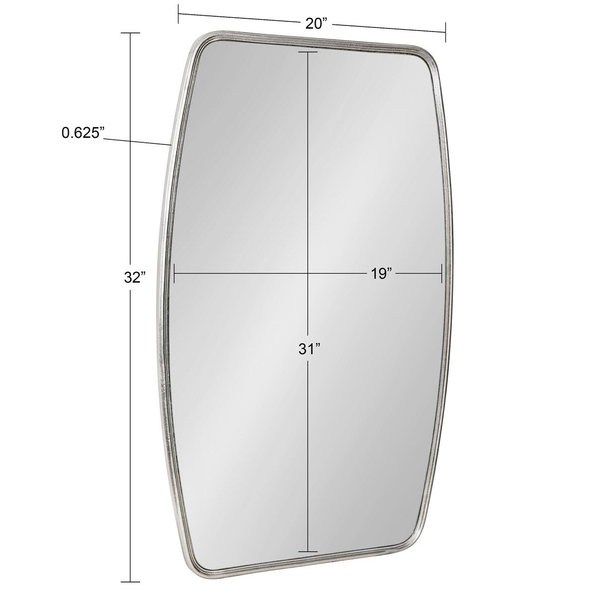 Kate and Laurel Caskill Barrel-shaped Framed Wall Mirror