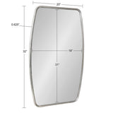 Kate and Laurel Caskill Barrel-shaped Framed Wall Mirror