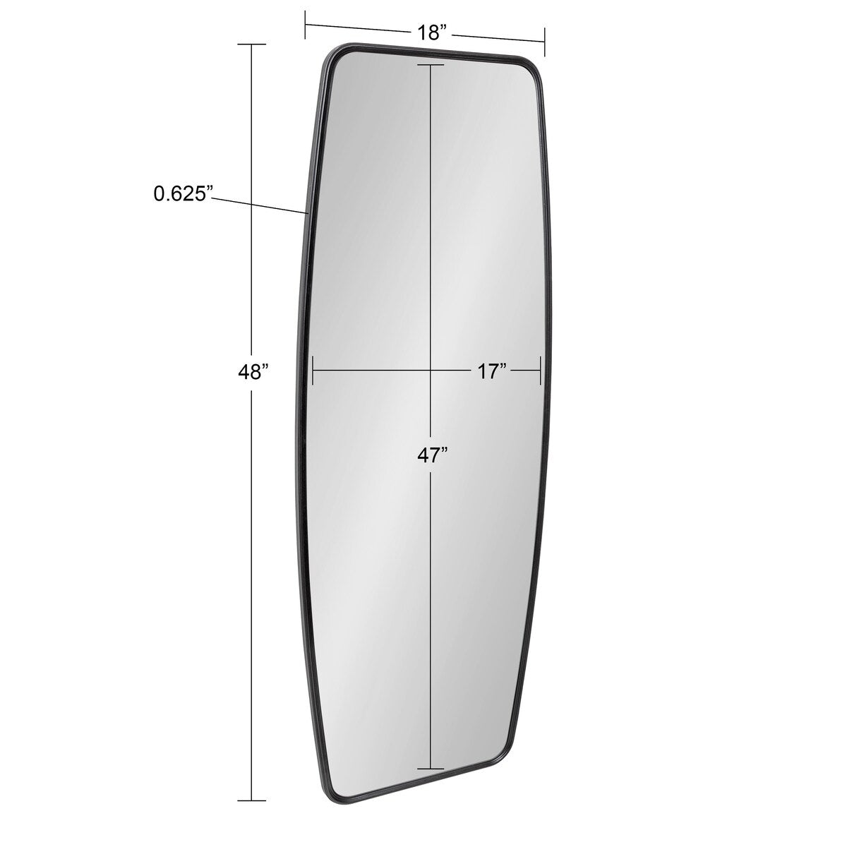 Kate and Laurel Caskill Barrel-shaped Framed Wall Mirror