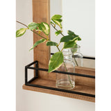 Kate and Laurel Cates Framed Wall Mirror with Shelf