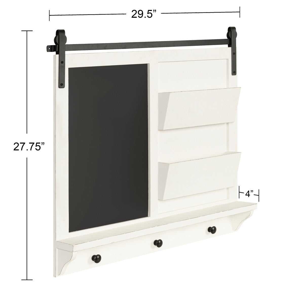Kate and Laurel Cates Magnetic Wall Organizer with Pockets