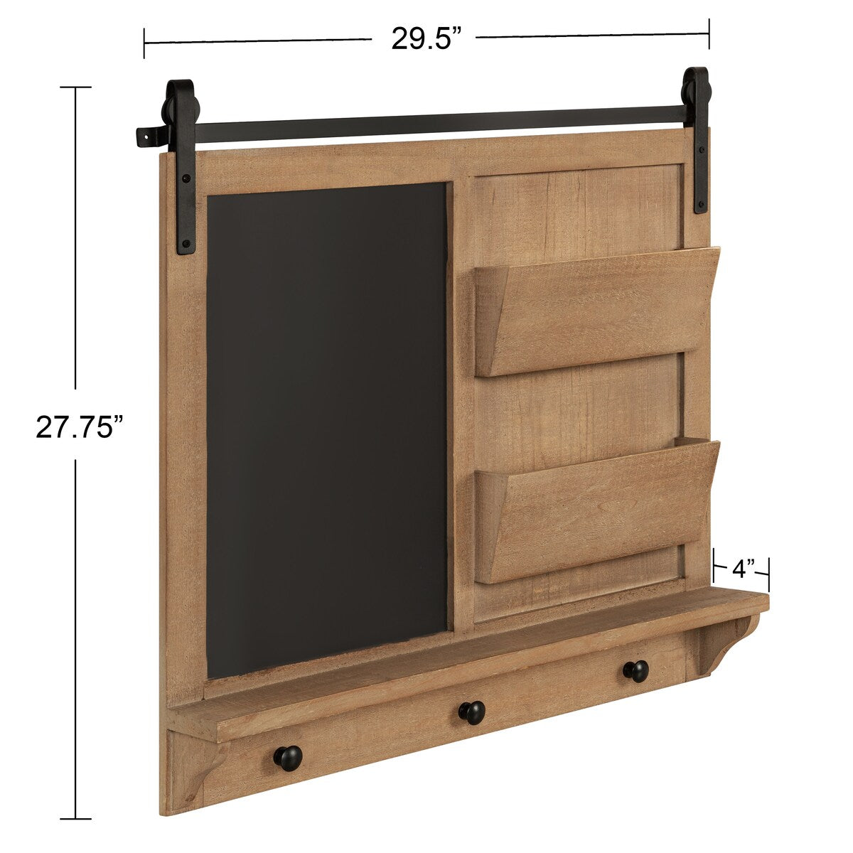Kate and Laurel Cates Magnetic Wall Organizer with Pockets