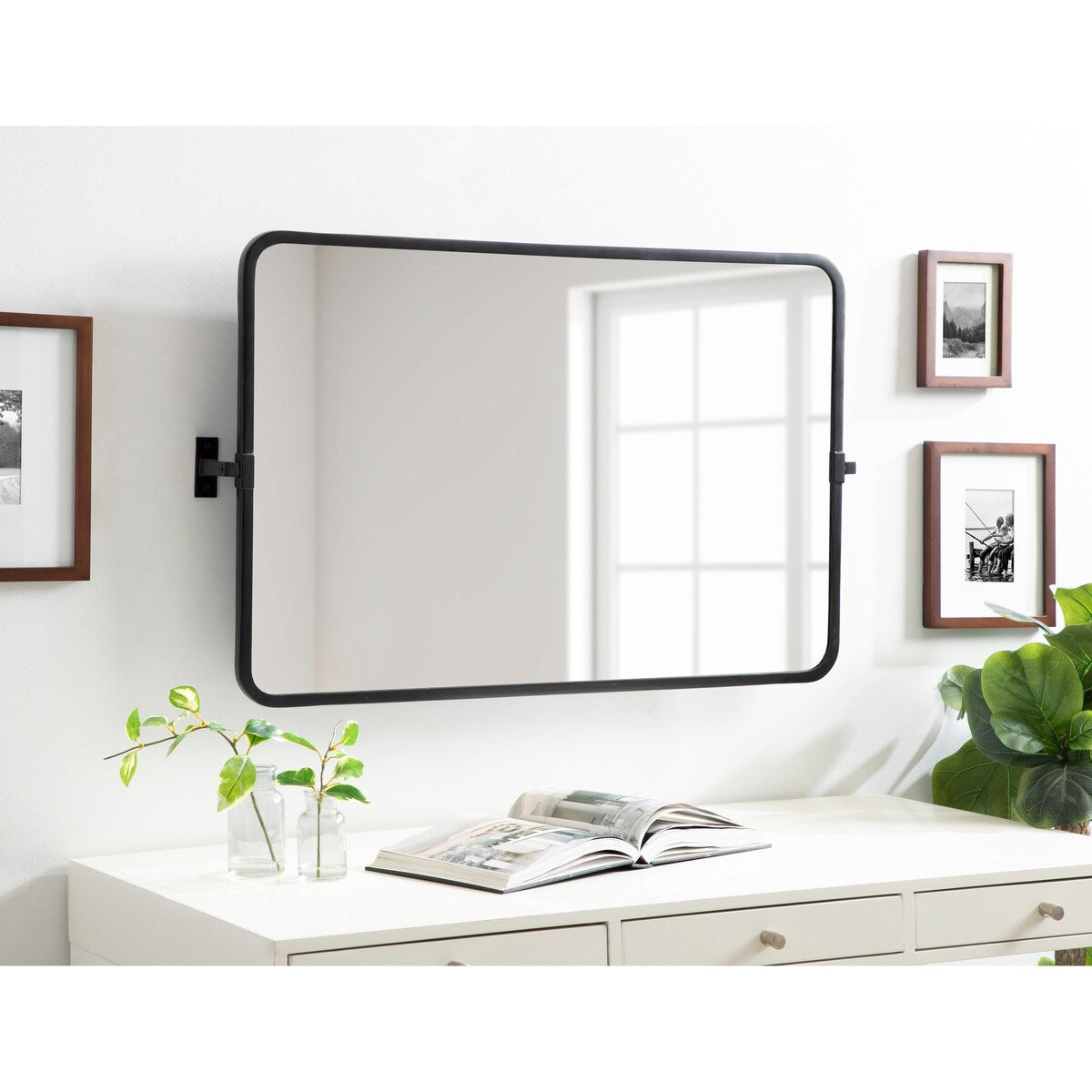 Kate and Laurel Elijah Pivot Wall Mirror