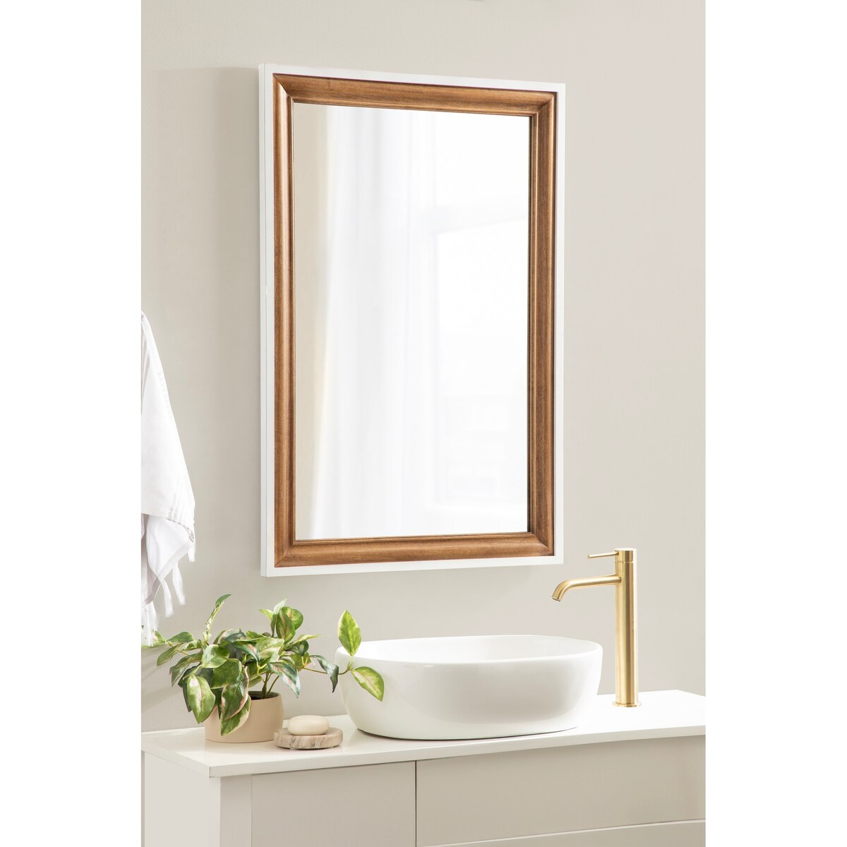 Kate and Laurel Ellison Rectangle Wall Mirror - 24x36